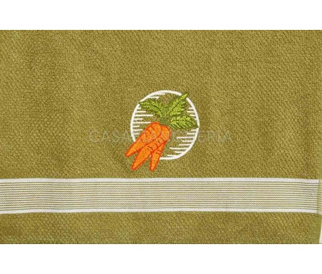 Casabiancheria.it | Strofinaccio di spugna Clarissa set 6 pezzi strofinacci di spugna ricamati