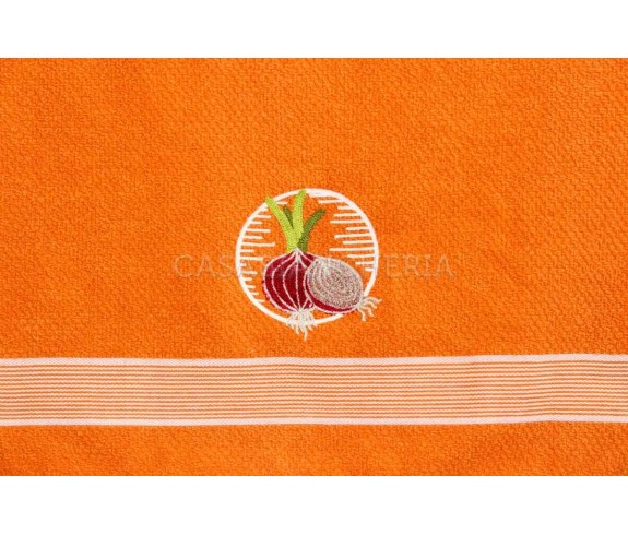 Casabiancheria.it | Strofinaccio di spugna Clarissa set 6 pezzi strofinacci di spugna ricamati