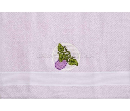 Casabiancheria.it | Strofinaccio di spugna Clarissa set 6 pezzi strofinacci di spugna ricamati