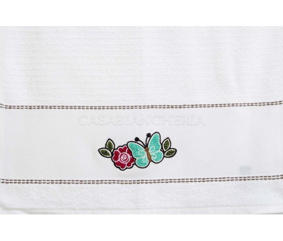 Casabiancheria.it | Strofinaccio di spugna Susy set 6 pezzi asciugamani da cucina in spugna 