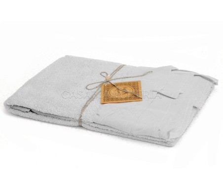 Casabiancheria.it | Coppia asciugamani di spugna Mia set asciugamano viso e ospite 