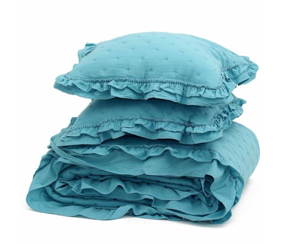 Casabiancheria.it | Copriletto trapuntato matrimoniale GF Ferrari Nadia + 2 cuscini trapuntino estivo gf ferrari casabiancheria