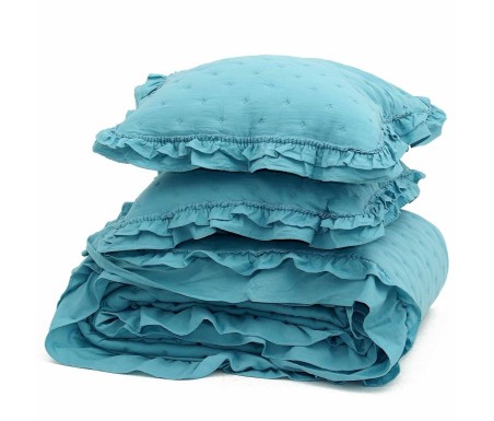 Casabiancheria.it | Copriletto trapuntato matrimoniale GF Ferrari Nadia + 2 cuscini trapuntino estivo gf ferrari casabiancheria