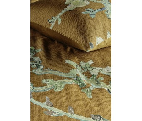 Casabiancheria.it | Parure copripiumino matrimoniale Bedding House Van Gogh Blossoming Ochre copripiumini in raso di cotone
