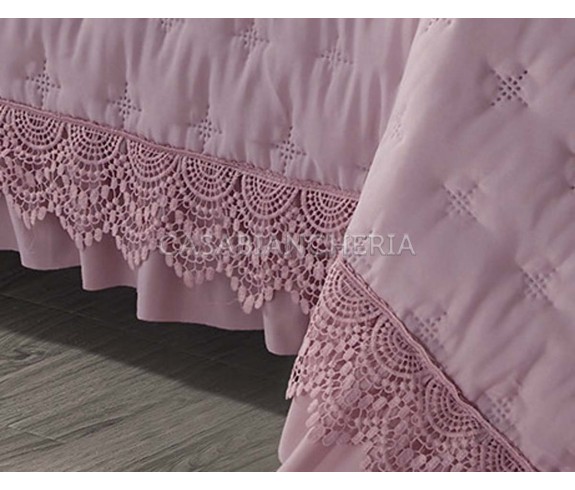 Casabiancheria.it | Copriletto trapuntato matrimoniale con pizzo e volant Alyson trapuntino estivo amazon