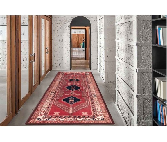 Casabiancheria.it | Tappeto passatoia antiscivolo By Suardi Emozioni D’Oriente Bakhtiari Salmone tappeti orientali antiscivolo p