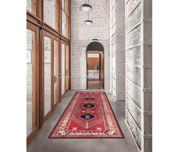 Casabiancheria.it | Tappeto passatoia antiscivolo By Suardi Emozioni D’Oriente Bakhtiari Salmone tappeti orientali antiscivolo p