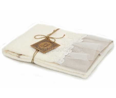 Casabiancheria.it | Coppia asciugamani di spugna Vittoria asciugamano viso e ospite amazon