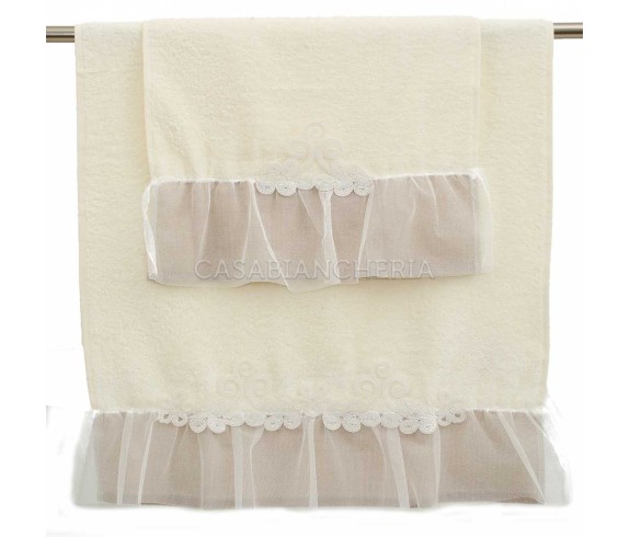 Casabiancheria.it | Coppia asciugamani di spugna Vittoria asciugamano viso e ospite amazon