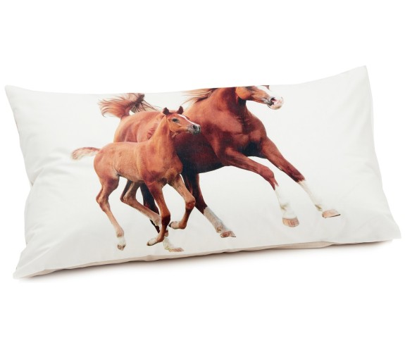 Casa Biancheria | Federa per guanciale a stampa digitale Horses federe cuscini letto amazon