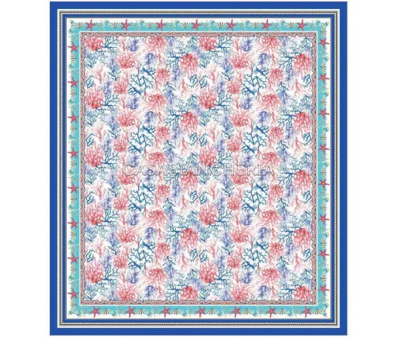 Casabiancheria.it | Telo arredo copritutto Batik Coralli teli arredo foulard in cotone