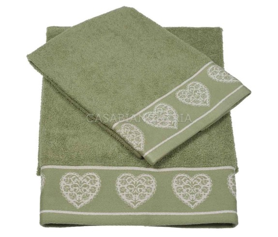 Casabiancheria.it | 3 Coppie asciugamano e ospite Valentina set asciugamani di spugna