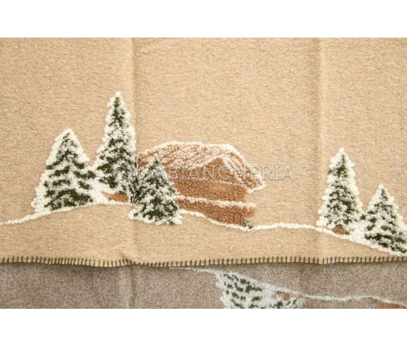 Casabiancheria.it | Plaid di lana cotta Baita plaid in lana ricamati