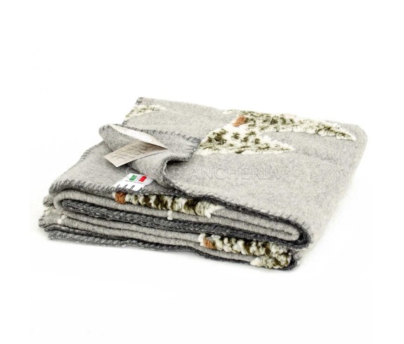 Casabiancheria.it | Plaid di lana cotta Baita plaid in lana ricamati