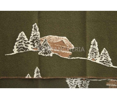 Casabiancheria.it | Plaid di lana cotta Baita plaid in lana ricamati