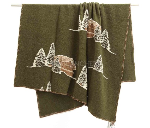 Casabiancheria.it | Plaid di lana cotta Baita plaid in lana ricamati