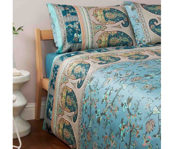 Bassetti Casabiancheria.it | Completo copripiumino matrimoniale Granfoulard Bassetti Genova in raso di cotone copripiumino granf