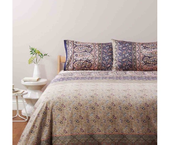 Bassetti Casabiancheria.it | Completo copripiumino matrimoniale Granfoulard Bassetti Imperia in raso di cotone copripiumino gran