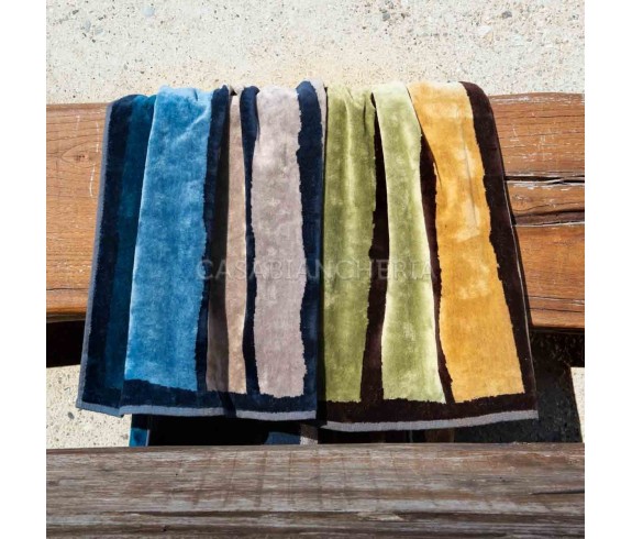 Casabiancheria.it | Coppia asciugamani di spugna Mirabello Carrara Amorgos set asciugamani di spugna morbidi in vendita online