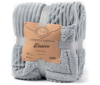 Casabiancheria.it | Plaid e coperta di pile agnellato Waves plaid in pile amazon 2