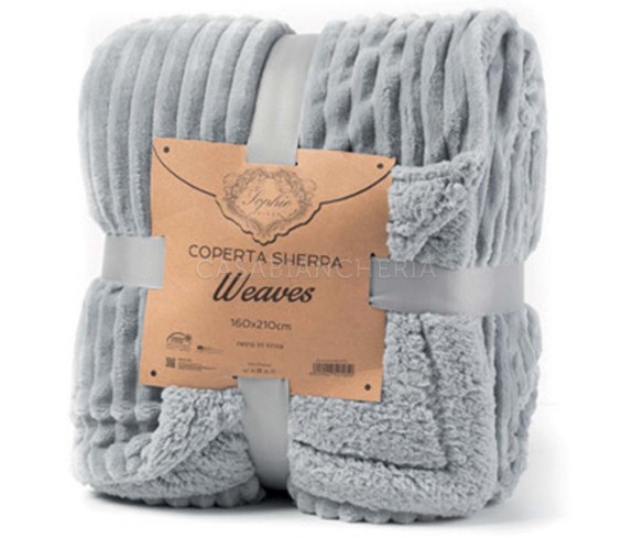 Casabiancheria.it | Plaid e coperta di pile agnellato Waves plaid in pile amazon