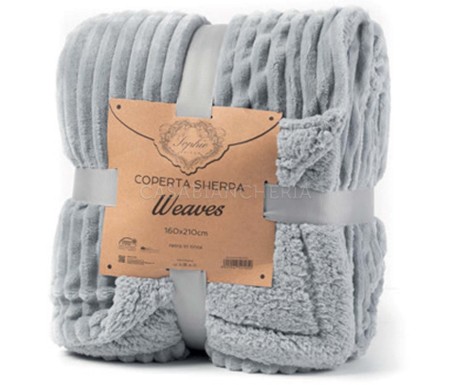 Casabiancheria.it | Plaid e coperta di pile agnellato Waves plaid in pile amazon