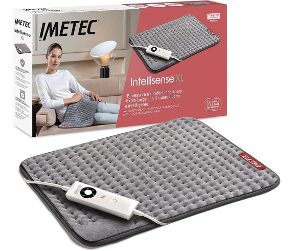 Casabiancheria.it | Termoforo Imetec Intellisense extra large per schiena gambe addome in micro pelouche Imetec Intellisense XL,