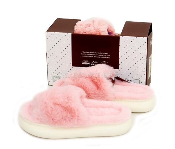 Casabiancheria.it | Pantofole donna in peluche Soft con antiscivolo Ciabatte Pelose Pantofole Pelliccia Comode Morbido Antiscivo