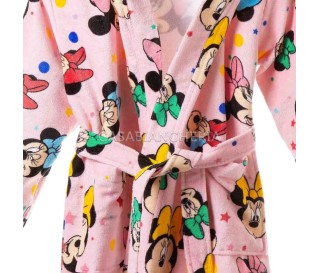 Casabiancheria.it | Accappatoio bimbo in spugna di cotone Disney Caleffi Minnie Fiocco accappatoio di cotone per bambini 2