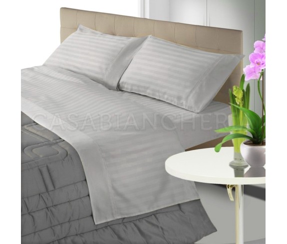 Casabiancheria.it | Parure copripiumino matrimoniale Tinta Unita in raso di cotone copripiumini di cotone amazon