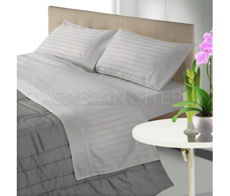 Casabiancheria.it | Parure copripiumino matrimoniale Tinta Unita in raso di cotone copripiumini di cotone amazon