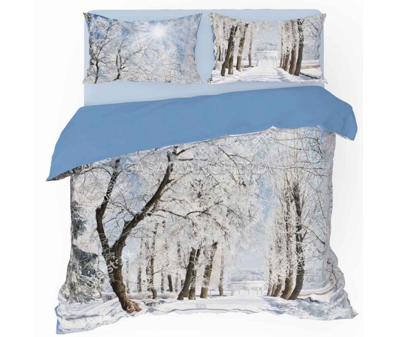 Casabiancheria.it | Parure copripiumino matrimoniale Arbres copripiumino di cotone amazon