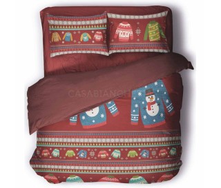 Casabiancheria.it | Parure copripiumino natalizio Novia Nives copripiumino di cotone amazon