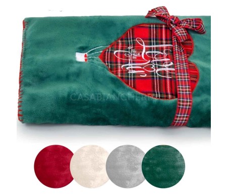 Casabiancheria.it | Plaid di pile Love Is In The Air plaid di Natale amazon
