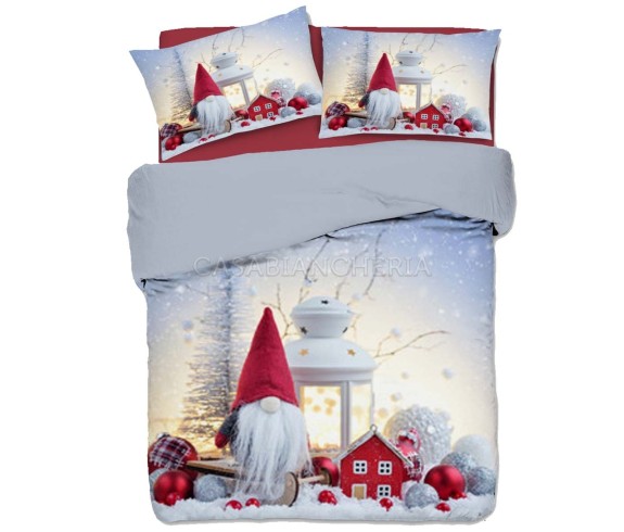 Casabiancheria.it | Parure copripiumino matrimoniale Gnomi copripiumino natalizio amazon