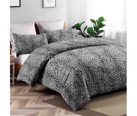 Casabiancheria.it | Parure copripiumino matrimoniale Leopardo copripiumini di cotone
