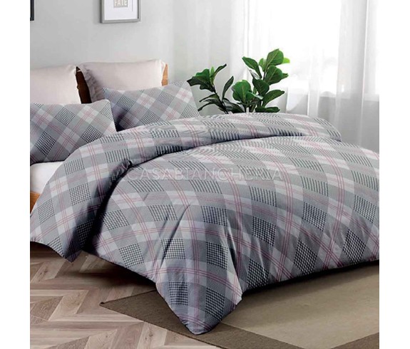 Casabiancheria.it | Parure copripiumino matrimoniale Principe di Galles copripiumini di cotone