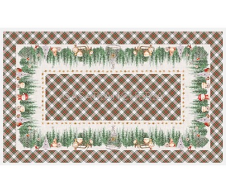 Casabiancheria.it | Tovaglia natalizia Bois tovaglie di Natale in cotone