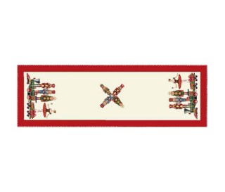 Casabiancheria.it | Centrotavola e runner natalizio di gobelin Schiaccianoci copritavola di natale 2