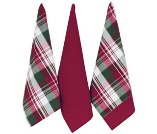 Casabiancheria.it | Strofinaccio natalizio Alaska set 3 pezzi strofinacci di Natale in cotone