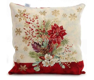 Casabiancheria.it | Cuscino arredo natalizio Stella in gobelin cuscini decorativi natalizi
