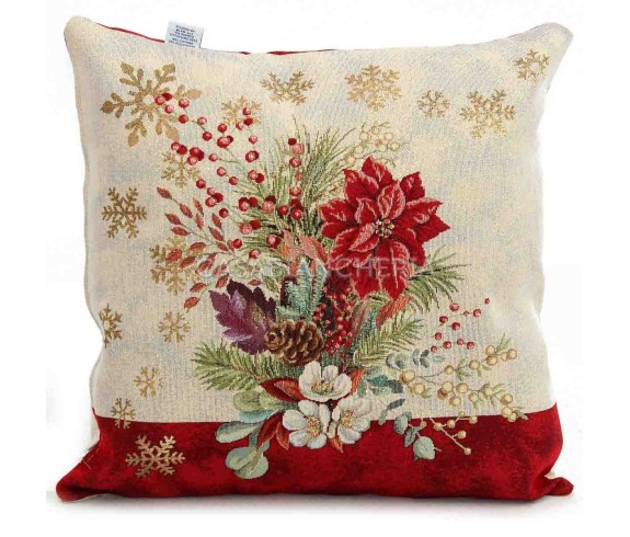 Casabiancheria.it | Cuscino arredo natalizio Stella in gobelin cuscini decorativi natalizi