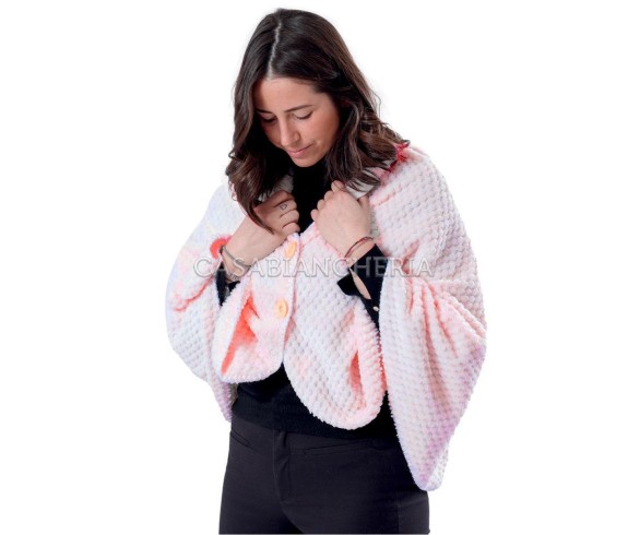 Casabiancheria.it | Mantella scialle di pile flannel Waffle mantella in pile amazon