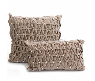 Casabiancheria.it | Cuscino arredo Laura in velluto con perline cuscini decorativi in velluto amazon