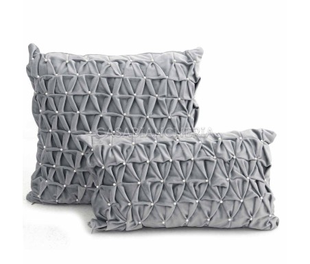 Casabiancheria.it | Cuscino arredo Laura in velluto con perline cuscini decorativi in velluto amazon