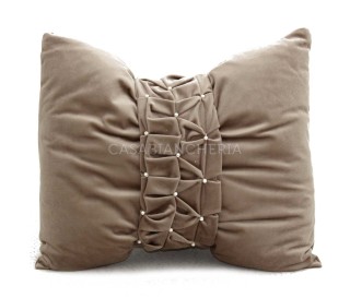 Casabiancheria.it | Cuscino arredo Fiocco in velluto con perline cuscini decorativi in velluto amazon