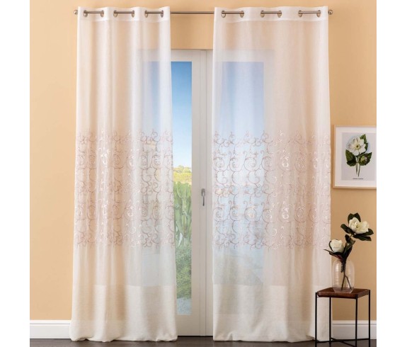 Tenda pannello confezionata Beatrice ricamata tende da interno tenda confezionata tende pronte