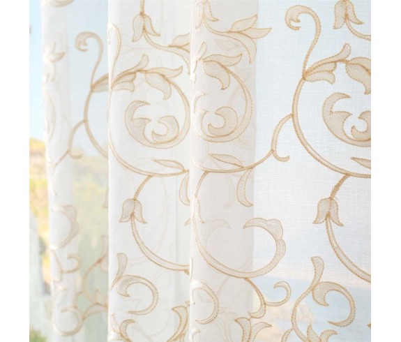 Tenda pannello confezionata Beatrice ricamata tende da interno tenda confezionata tende pronte