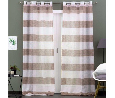 Casa Biancheria | Tenda confezionata rigata Laos tende per finestre da interno 