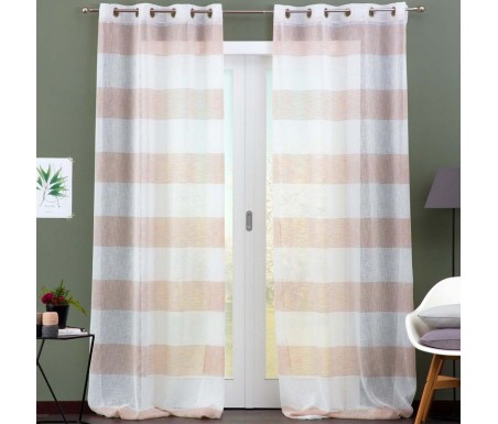 Casa Biancheria | Tenda confezionata rigata Laos tende per finestre da interno 